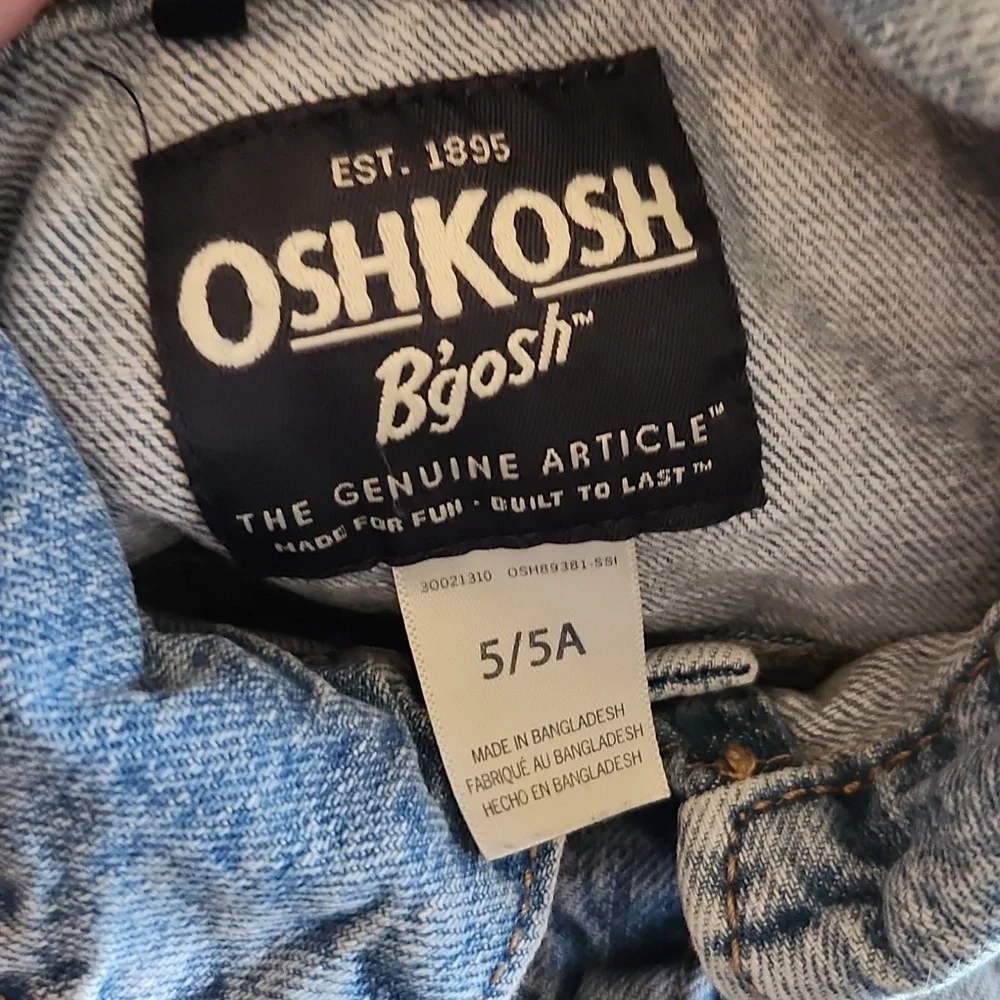 OSHKOSH B'GOSH Jran D3NIM Jacket W Snap Buttons  5/5A
